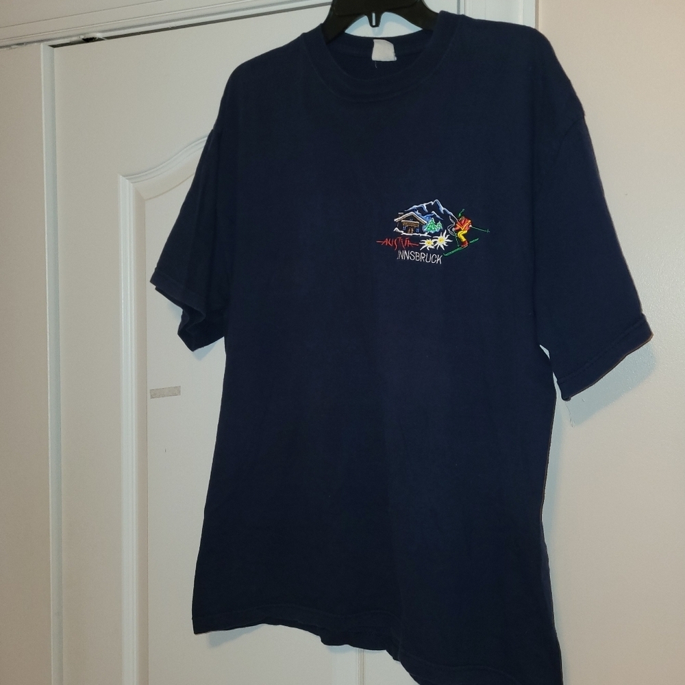 Innsbruck Austria Navy Blue Tshirt Innsbruck Austria Navy Blue Tshirt